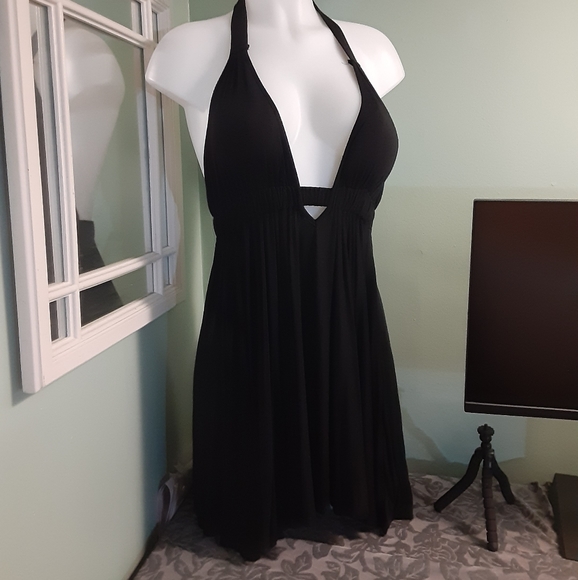 Size Xsmall Seductions little black halter dress - Picture 1 of 16